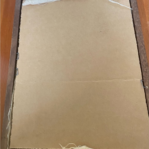 Vintage/antique embroidery piece with frame. - Picture 2 of 2